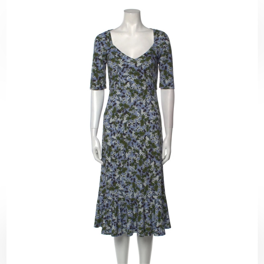 NWT Erdem Glenys Floral Midi Dress